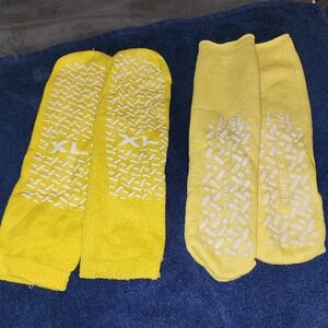 Yellow Non-Slip Athletic Socks